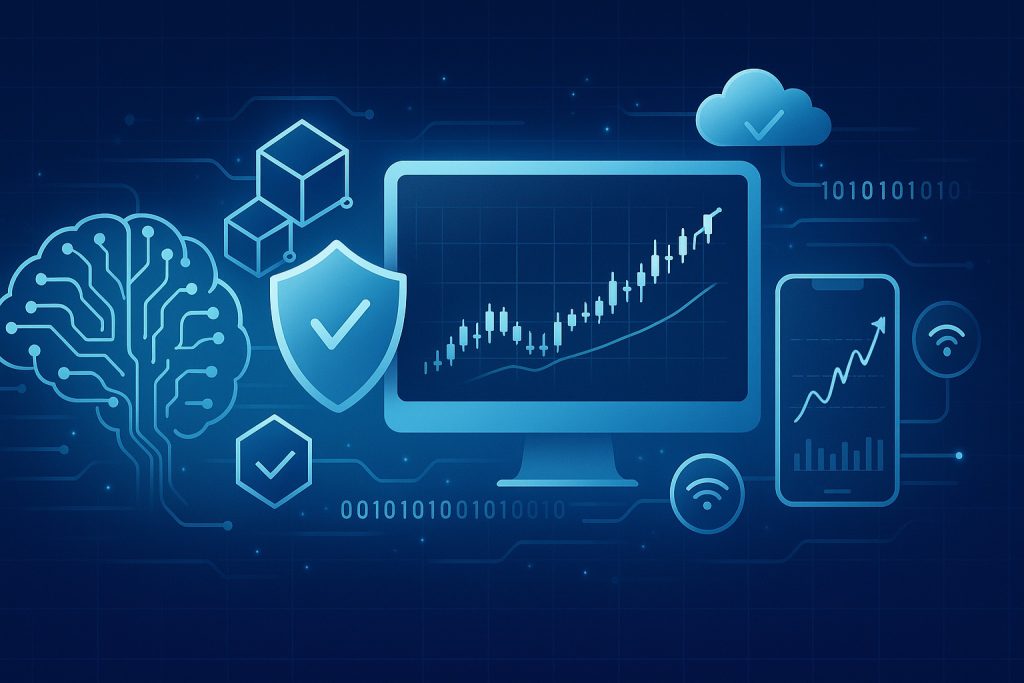 Future technology in trading alerts including AI analysis and blockchain verification